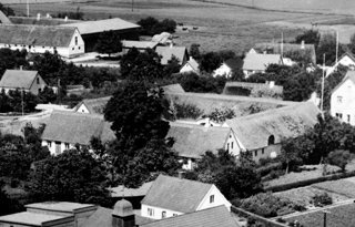 Luftfoto af Vendalsgård 1952-53